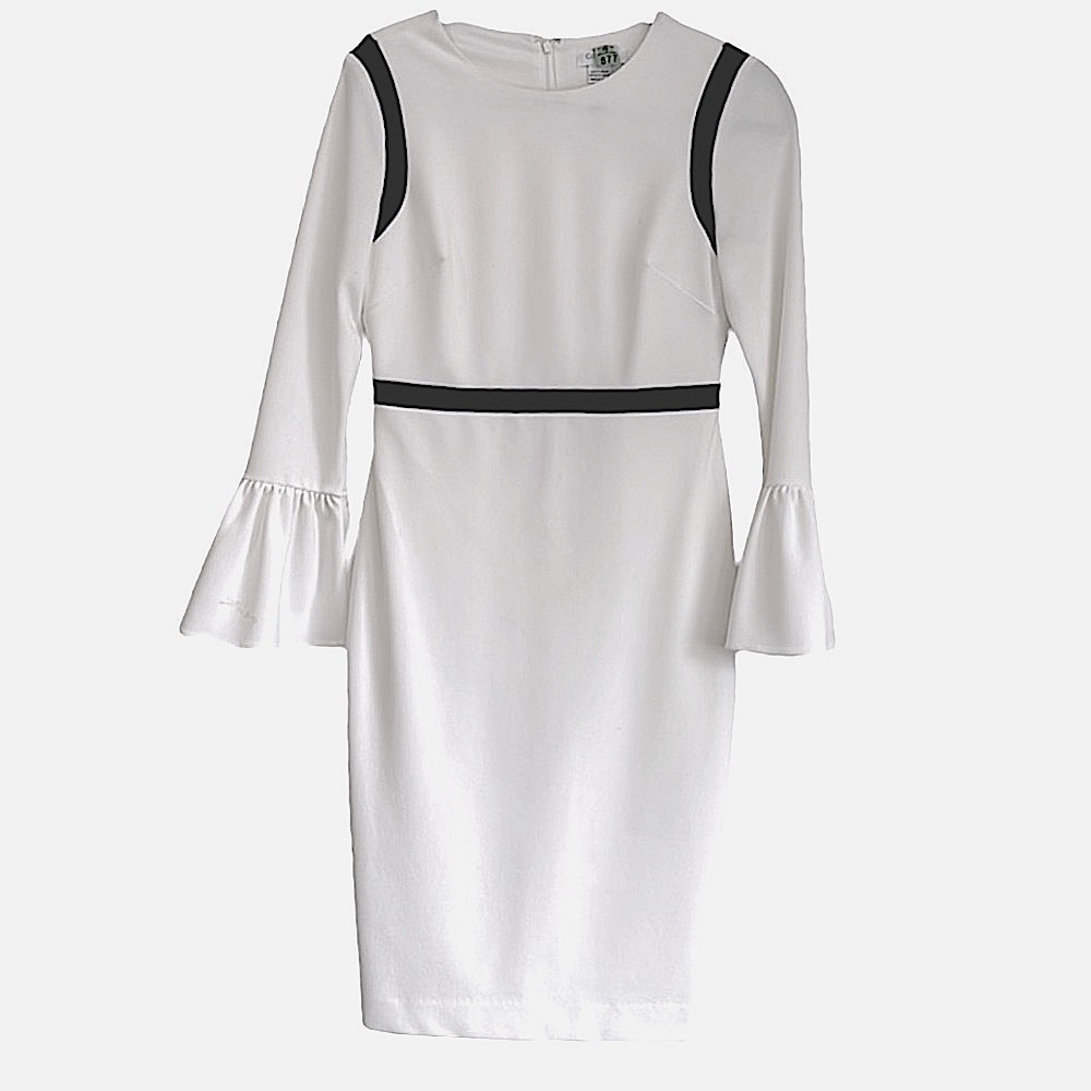 5/25$ ✨ Calvin Klein White&Black Classy Dress